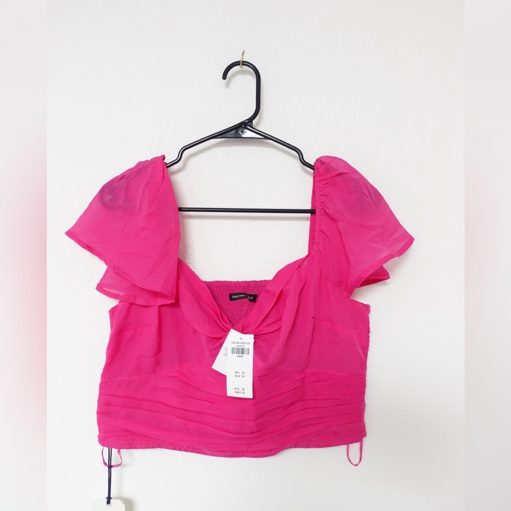 Abercrombie & Fitch Pink Crop Top